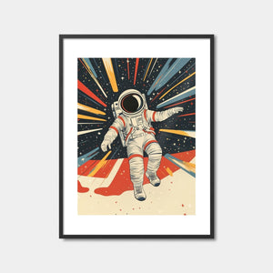 Cosmic Space Explorer Art Print Feature Image
